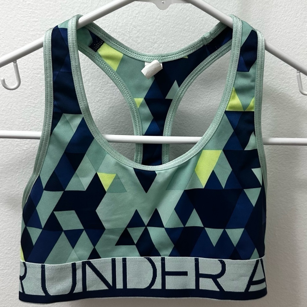 Under Armour kids Armour Mid Crossback Printed Sports Bra